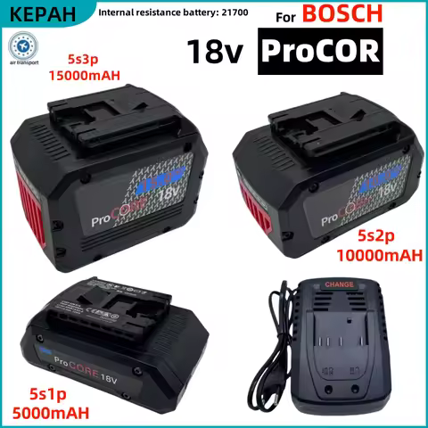 100% original 18V 15Ah for Bosch rechargeable battery suitable for tool BAT609 BAT618 GBA18V80 21700