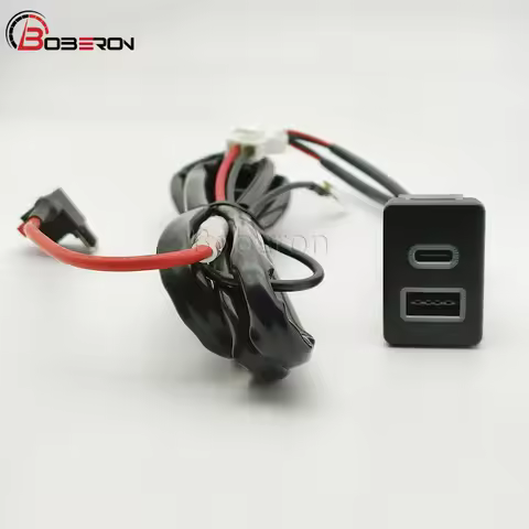 Fit For Toyota new car USB charger PD fast charger QC3.0 dual fast charger TYPE C adaptor button
