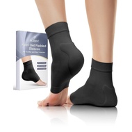 Achilles Tendon Sleeve with Silicone Heel Protector Cushion Pad, Achilles Tendonitis Support Compres