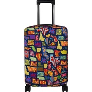 Explore Travel Luggage Cover Suitcase Protector Fits 23-26 Inch Case (America Map, M)