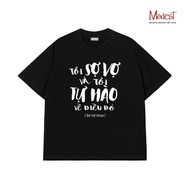 Proudly Afraid of Wife T-shirt made of high quality materials, youthful and dynamic design for men a