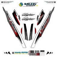 YAMAHA CRYPTON STRIPING MOTIF X5 STICKER CRIPTON 1995 1996 1997 STANDARD CRYPTON MOTORCYCLE LIST STI