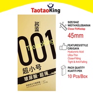 ❤️MINGLIU 名流 XS Condom Small Size 001 Hyaluronic Acid 45mm Ultra Thin Close Fit Kondom Saiz Kecil 安全