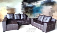 FREE STOOL High Quality PVC Sofa 2 Seater Sofa 3 Seater Sofa 1 Stool