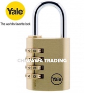 Yale Y150B/40/130/1 Silver Series Outdoor Brass / Satin Padlock (Baron Shackle) 40mm