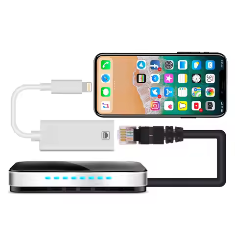 Applicable For Apple 14pro Mobile Phone iPad to Network Cable Network Card Converter Network Port-Li