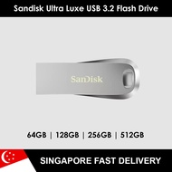 SanDisk Ultra Luxe USB 3.2 Thumb Drive Flash Drive 64GB 128GB 256GB 512GB CZ74