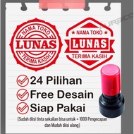 , Stempel Lunas, Stempel Toko, Cap Lunas/ Stempel Lunas Bulat/