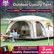 SPORT Khemah Camping Tent Waterproof Khemah unta 5-14 Persons Outdoor large Family Tent Double Layer