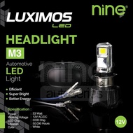 3-SIDED LED FRONT Headlamp M3 LUXIMOS LED ECO9 Super BRIGHT ACDC H1-H