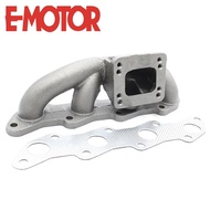 Cast Iron Manifold For Nissan 89-98 240Sx Ka24De Bolt On T3/T4 Turbo 35/38mm Wastegate