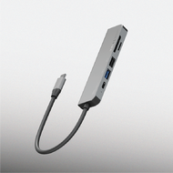ENERGEA AluHub HD 3 USB-C Power Hub Gunmetal