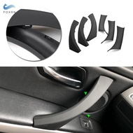 For BMW 3 Series E90 E91 316 318 320 325 328i 6pcs LHD Car Door Handle Panel Pull Cover ABS Black In