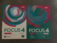 Focus 4 Second Edition Workbook and Student's Book for form 3