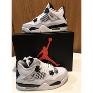 Best Price Air Jordan 4 Retro GS 'Military Black' 408452-111 AJ 4 Retro Sneaker Basketball Shoes