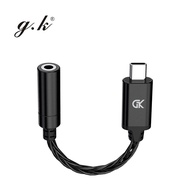 GK X1 DAC AMP Adapter Type-C to 3.5mm Audio Cable chip Earphone Amplifier PCM 192kHz