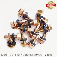 1 dus Baut Roofing isi 800pcs baut Self Drilling Screw 1kotak 800pcs Baut Baja Ringan / Atap Galvalum 12x20 (2 cm) sekrup baja ringan baut roofing sekrup drilling 12x20 2cm baut sekrup roofing baja ringan 12x20 2 cm