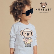 Australia Huxbaby Koala Rugby Organic Cotton Long-Sleeved Top Children's Clothing t-Shirt Children A