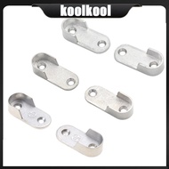 Kool 4pieces Alloy-Oval Wardrobe Hanging-Rail Rod End Flange Hanging-Rail Rod