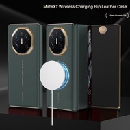 Huawei Mate XT Smart Window CaseWireless Charging Flip Leather CaseShockproof Full Protective Case f