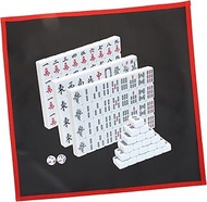 SAFIGLE 1 Set Set Backgammon Travel Set Mahjong Set Mahjong Sets Mahjong Game Set Melamine Mahjong Game Set Mahjong Travel Mahjong Checkerboard Majiang Machine Mahjong Tiles China Cloth