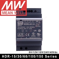 Original Mean Well HDR-60-12 DC 12V 4.5A 54W meanwell Ultra Slim Step Shape DIN Rail Power Supply