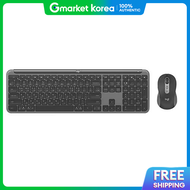 Logitech | โลจเทค ซกเนเจอร สลม MK950 ของแท (ตวอกษรภาษาเกาหล) ชดคยบอรดและเมาสไรสายบลทธ โลจเทค