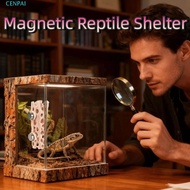 CENPAI Jumping Spider Habitat, Ventilated Structure Innovative Magnetic Reptile Shelter, Reptile Cav