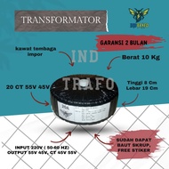 20 ampere donut toroid transformer ct 55v - 45v