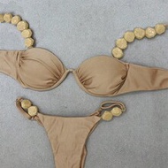 Polovedo Official New Arrival Spring/Summer Sexy Solid Light Bikini Swimwear, ชายหาด Holiday Party D