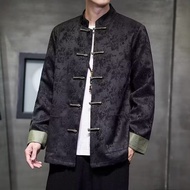 New Chinese Style Men's Chinese Style Chinese Style Chinese Mountain Suit Stand-Up Collar Shirt Desi