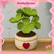Lucky Lucky Plant Pots Crocheted with Wool to Decorate Study and Work Desks - decorative plant pots 