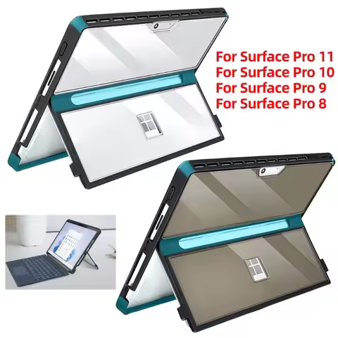 Case for Microsoft Surface Pro 11/10/9/8 13 Inch Shockproof Protection Rugged Shell Cover Compatible
