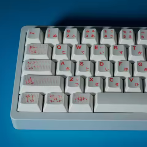 ECHOME AI Theme Keycap Set PBT Custom Japanese Keyboard Cap Cherry Profile Key Cap for Mechanical Ke