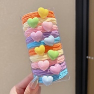 Màu scrunchies áp dụng cho màu sắc kẹo ngọt cho bé gái dây buộc tóc bầu không khí cảm giác Phụ kiện