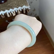 [vnwo07] Fine Jewelry White Jade Bangles Women Accessorie Real Chinese Nephrite Hetian Jades Stone T
