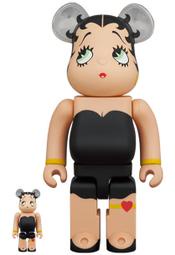 【一木家玩具】現貨 Betty 貝蒂 黑色 BE@RBRICK 400%+100%