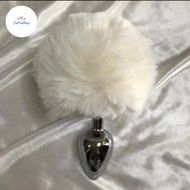 TERBATAS COSPLAY BUNNY BUTT PLUG/ ANAL PLUG STAINLESS EKOR KELINCI/ COSPLAY EKOR KELINCI KODE 467