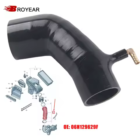 Broyear High Quality air Inlet Tube Silicone Intake Hose Pipe for AUDI A5 8T A4 B8 1.8 2.0 TFS 06H12