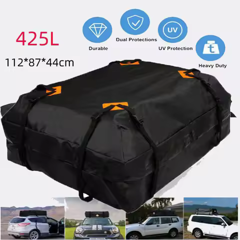 Car Rooftop Bag 420D Waterproof Cargo Bag Universal Oxford Cloth Luggage Storage Cube Bag For Travel