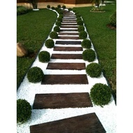 tapak kayu lama perjalan kaki landskap, kayu merbau, chengal