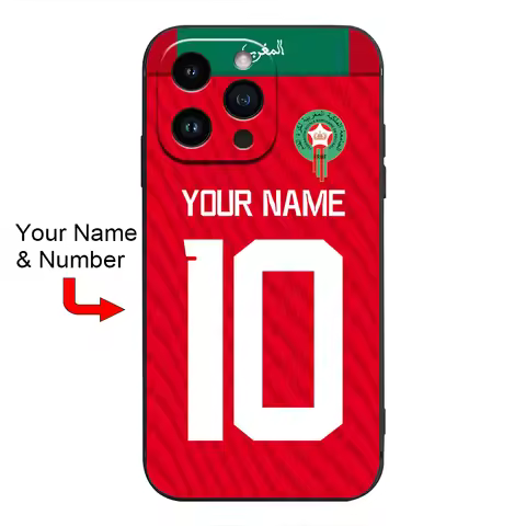 25 Morocco National Football Team Soft Silicone Cover Case for Xiaomi Redmi Note 15 14 13C POCO X6 X