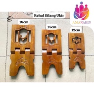 Rehal UHJ Carved Wooden Quran Stand/