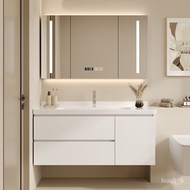 🚢Bathroom Wash Basin Modern Wash Basin Bathroom Mirror Cabinet Simple Bathroom Cabinet Combination Floor Wash Basin Set