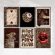 Poster Funky Chic Art Prints Bedroom Apartment Wall Home Decor,No Frame Canvas Painting Gift