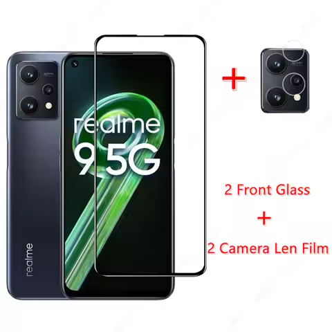 Glass for Realme 9 5G Tempered Glass for Realme 9 5G Screen Protector Camera Len Film for Realme 9 P