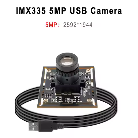 5MP USB Camera PCB Module 30fps IMX335 Sensor UVC OTG Video PC Usb Webcam Plug And Play