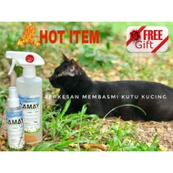 CAT FLEA*LICE*FREEGIFT🎁🎁*SPRAY KUTU KUCING*Camay Repellent*Kucing Kurap*Kutu Kucing*Kucing Sakit*