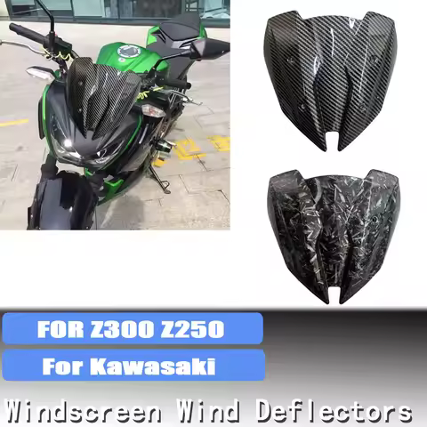 Windshield For Kawasaki Z300 Z250 2013 2014 2015 2016 2017 Z 300 Windscreen Wind Deflectors Screen D