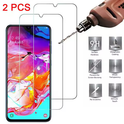 2PCS Glass 9H HD Tempered Glass for Samsung A50 A40 A30 A10E A20E Screen Protector for Samsung Galax